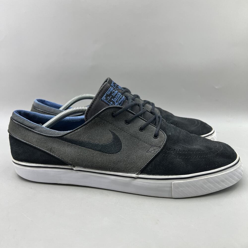 Nike SB Stefan Janoski Skate Shoes Men Size 13 Black Gray Suede Comfort Sneakers
